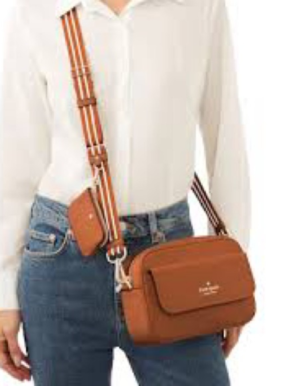 Kate Spade Rosie pebble Leather Crossbody camera bag and coin pouch NWOT